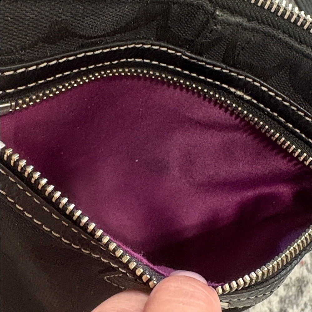 Coach Signature Penelope Bag Black Crossbody Small Messenger - Picture 11 of 14